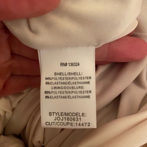 Oyster colour halston heritage full length gown Small, unlined - Picture 8 of 10